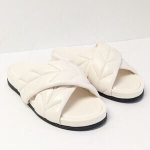 Vince Camuto Kanama Slide Sandals, Coconut Cream, Women's 8.5